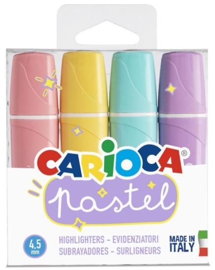Carioca 43167 Fosforlu Kalem Pastel 4lü