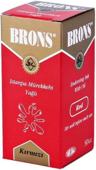 Brons BR-330 Istampa Mürekkebi 50cc Kırmızı