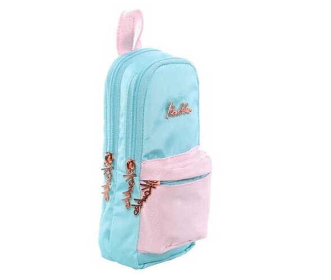 Kaukko K2283 Magical Jonior Bag Kalem Çantası Simli Turkuaz