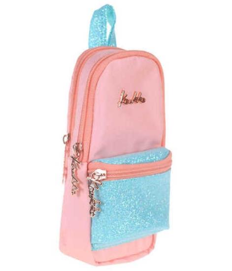 Kaukko K2287 Magic Dreams Junior Bag Kalem Çantası (Simli-Somon)