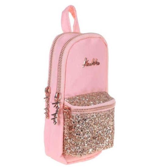 Kaukko K2290 Magic Bright Junior Bag Kalem Çantası Taşlı Somon