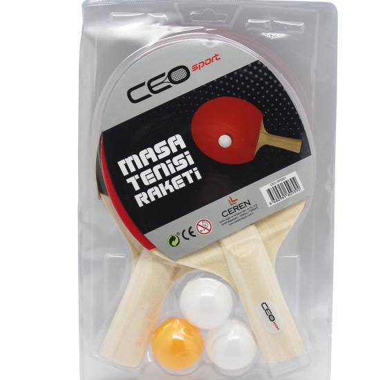 Ceo Sport SP0001 Masa Tenis Seti (2 Raket+3 Top) 